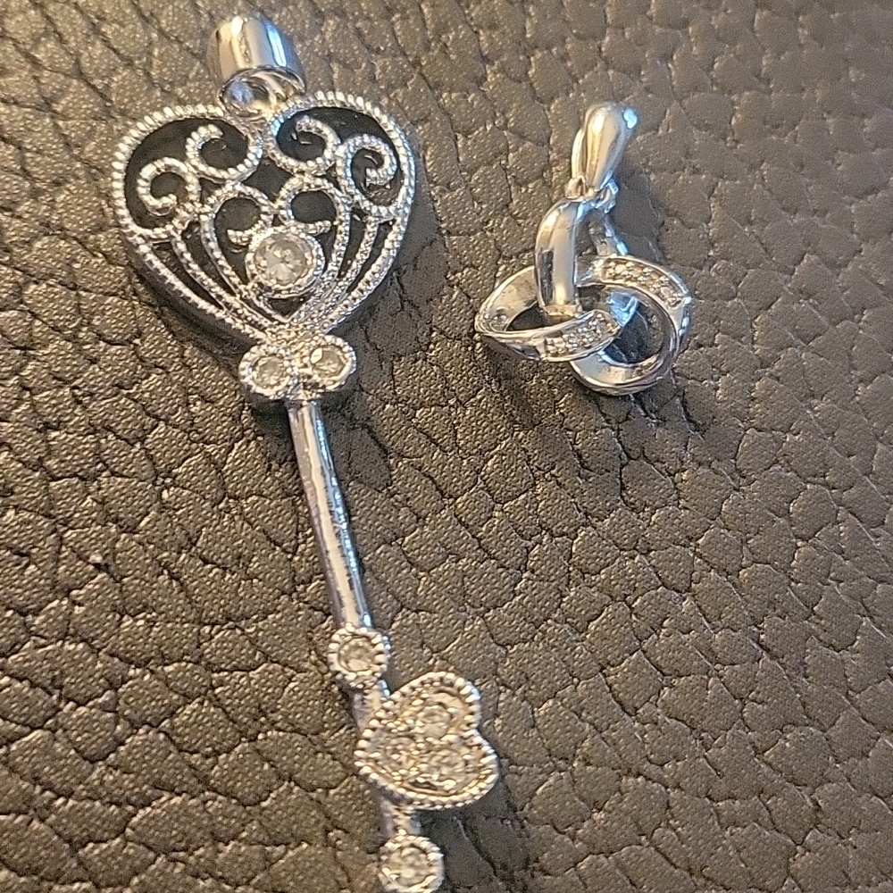 Lot of Sterling and Coach Pendant Costume Jewelry - Picture 2 of 9